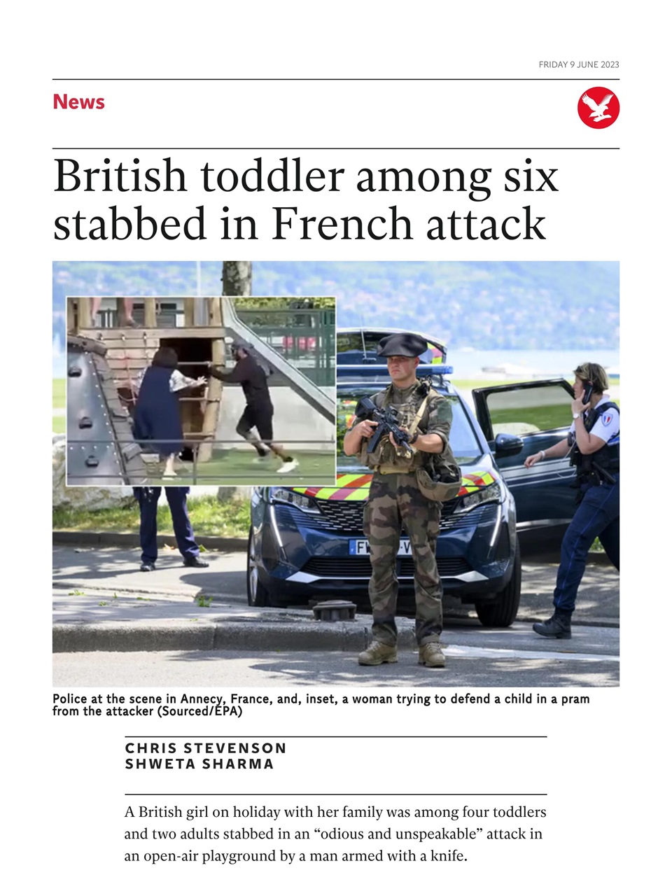 The Independent Daily Edition Newspaper Preview Pages