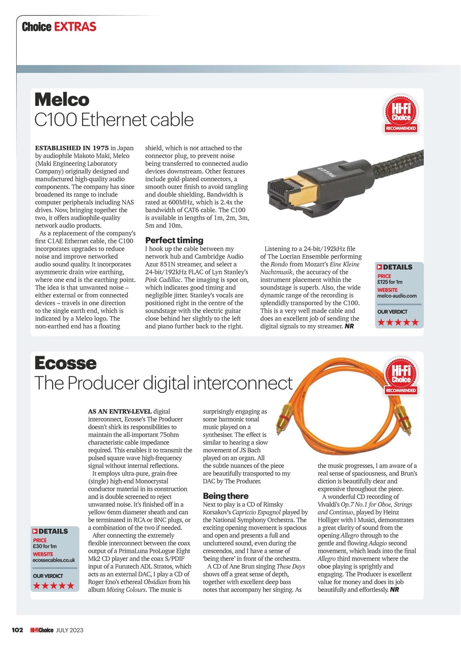 Hi-Fi Choice Preview Pages