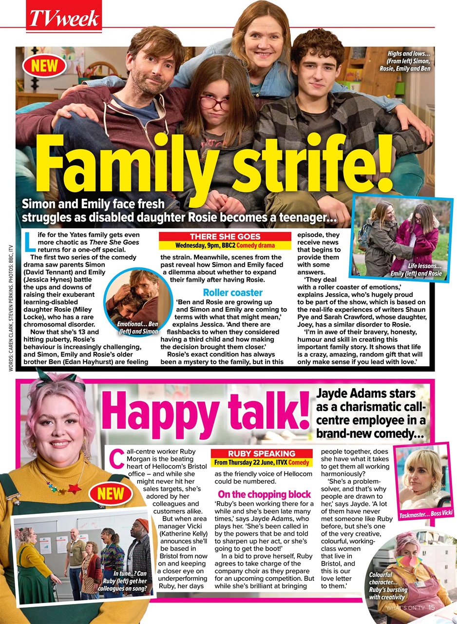 What's on TV Preview Pages