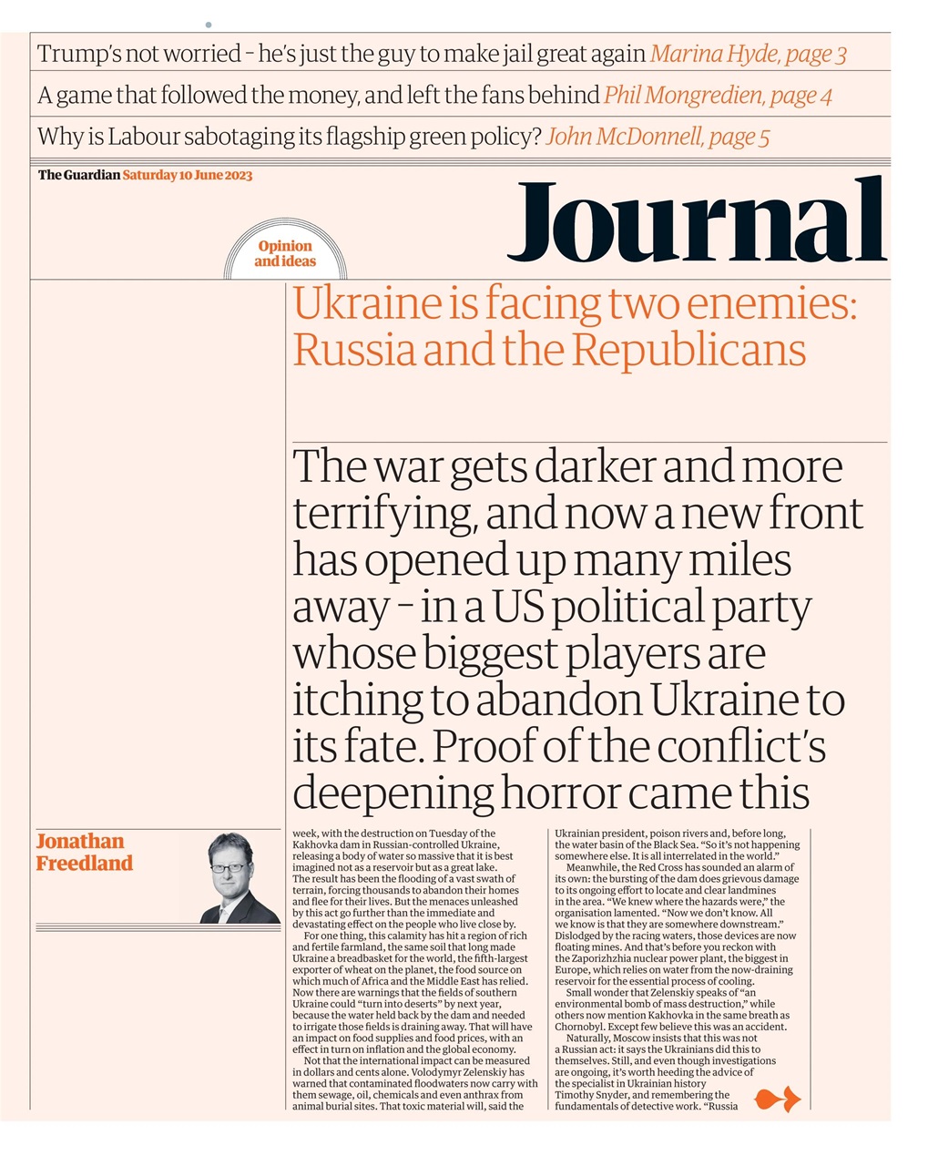 The Guardian Newspaper Preview Pages