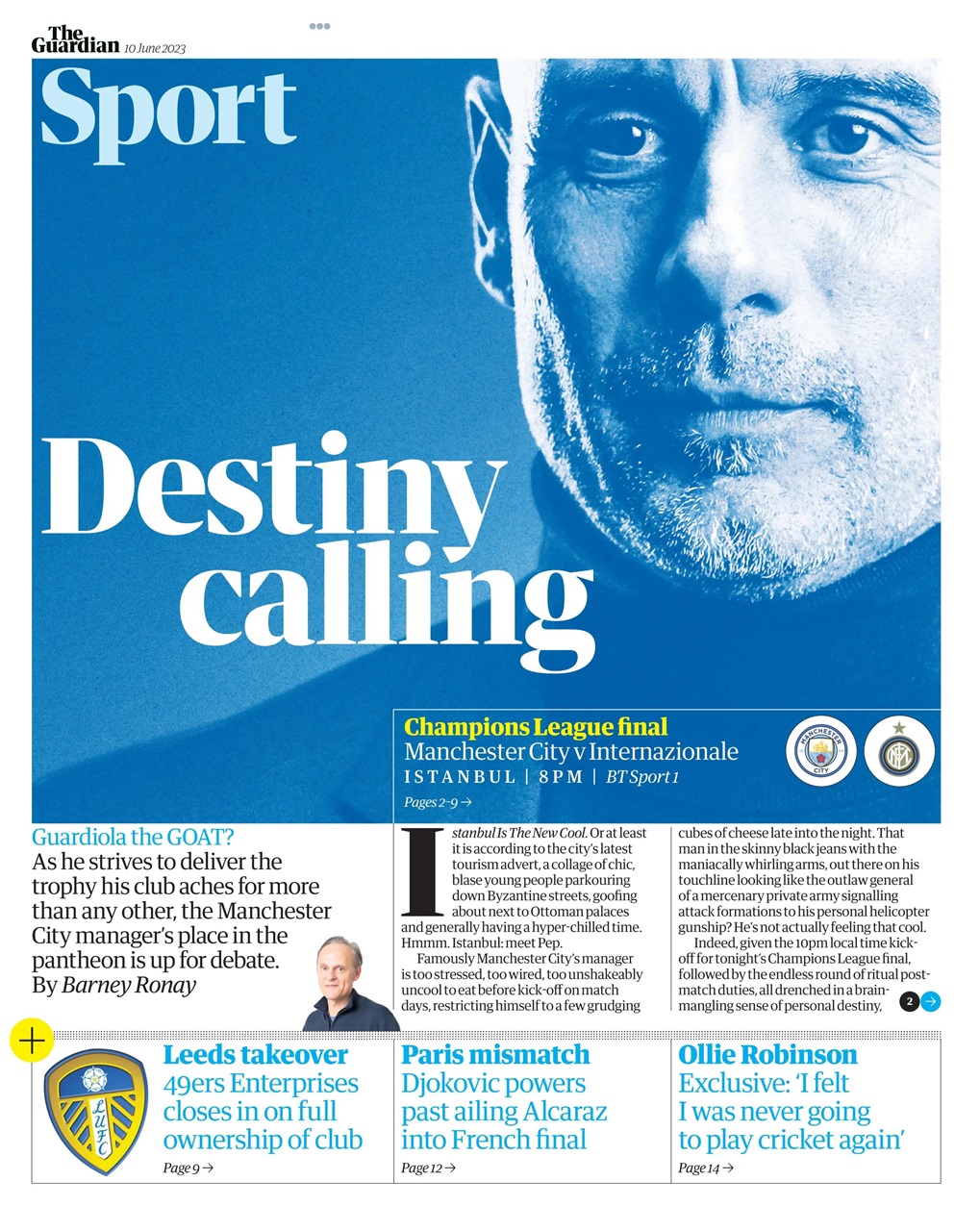 The Guardian Newspaper Preview Pages
