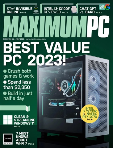 Maximum PC issue July 2023