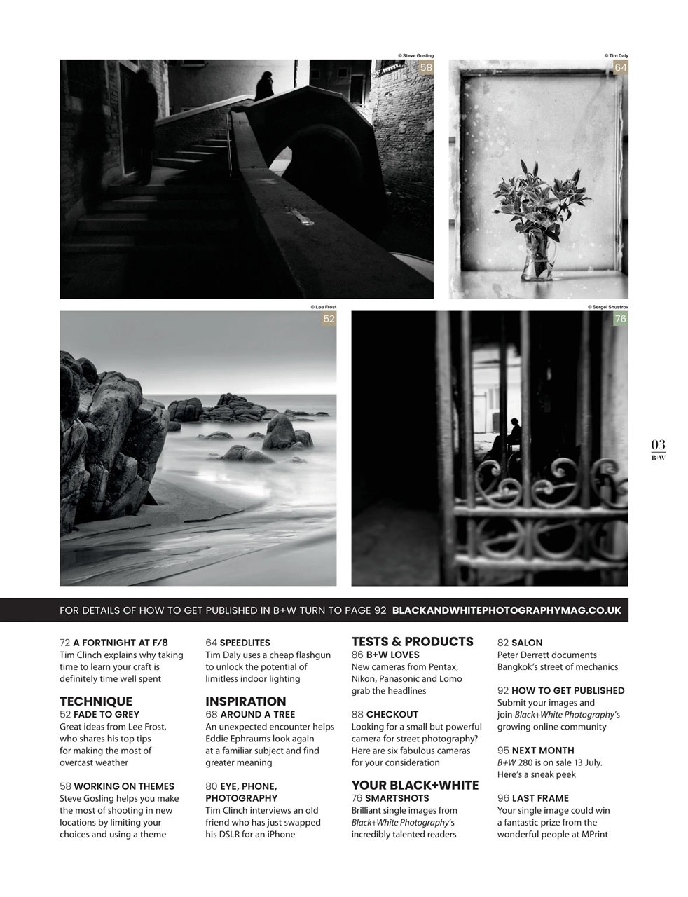 Black+White Photography Preview Pages