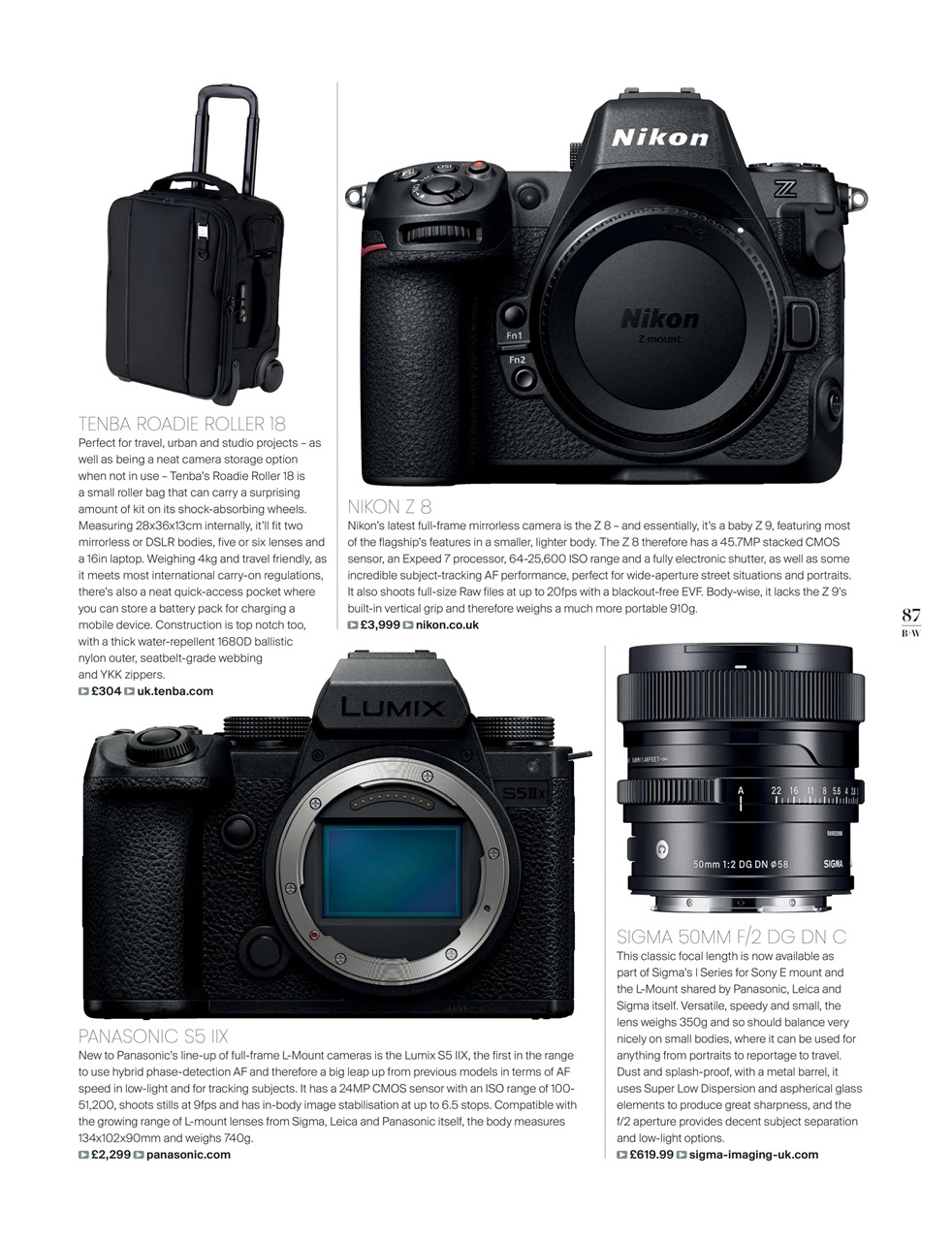 Black+White Photography Preview Pages