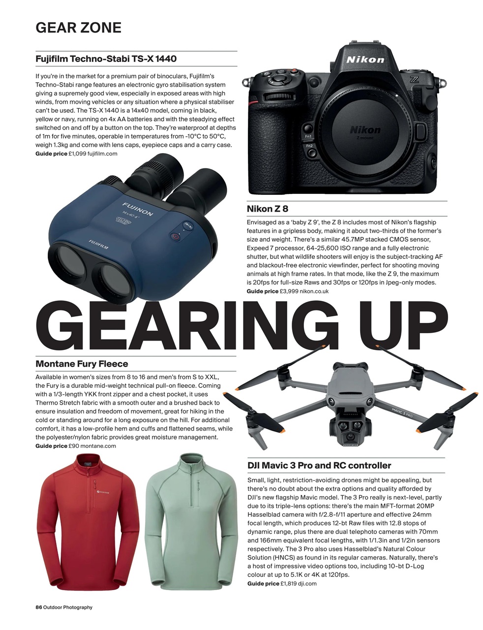 Outdoor Photography Preview Pages