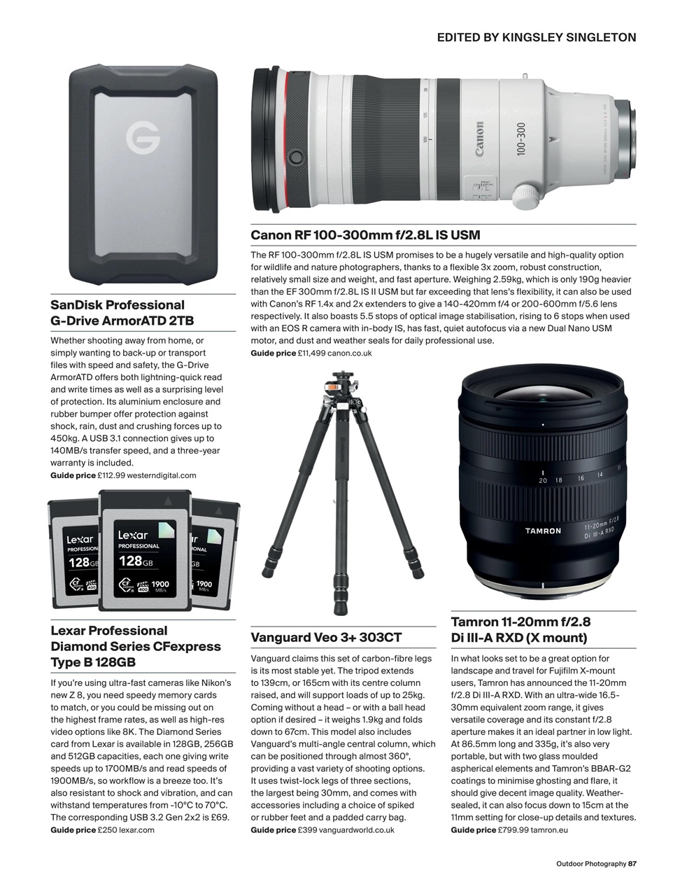 Outdoor Photography Preview Pages