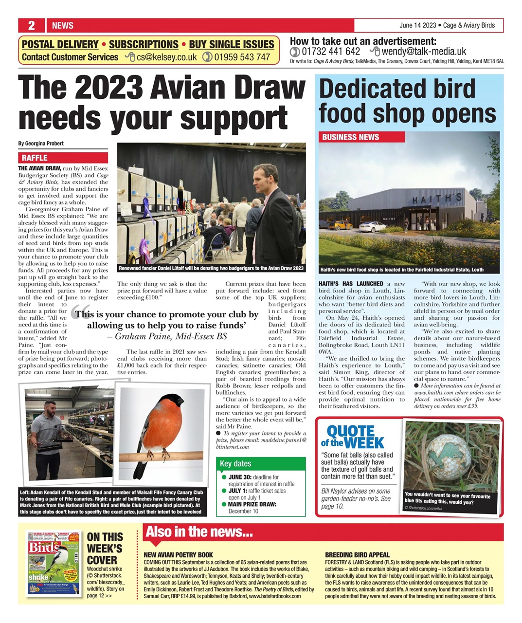 Cage & Aviary Birds Preview Pages