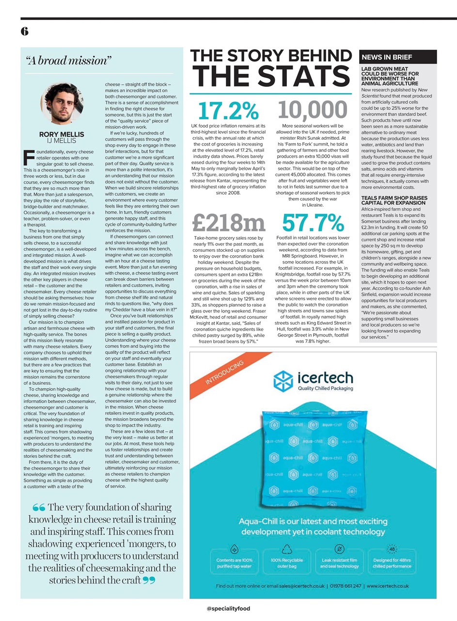 Speciality Food Preview Pages