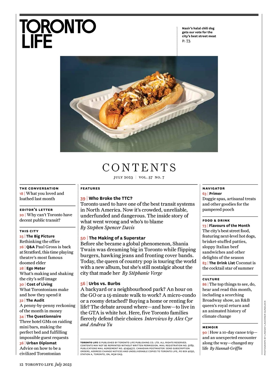 Toronto Life Preview Pages
