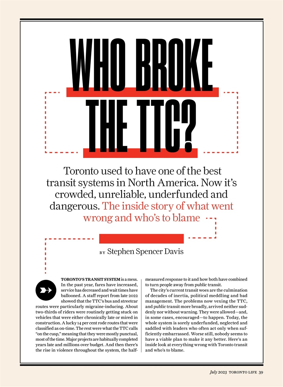 Toronto Life Preview Pages
