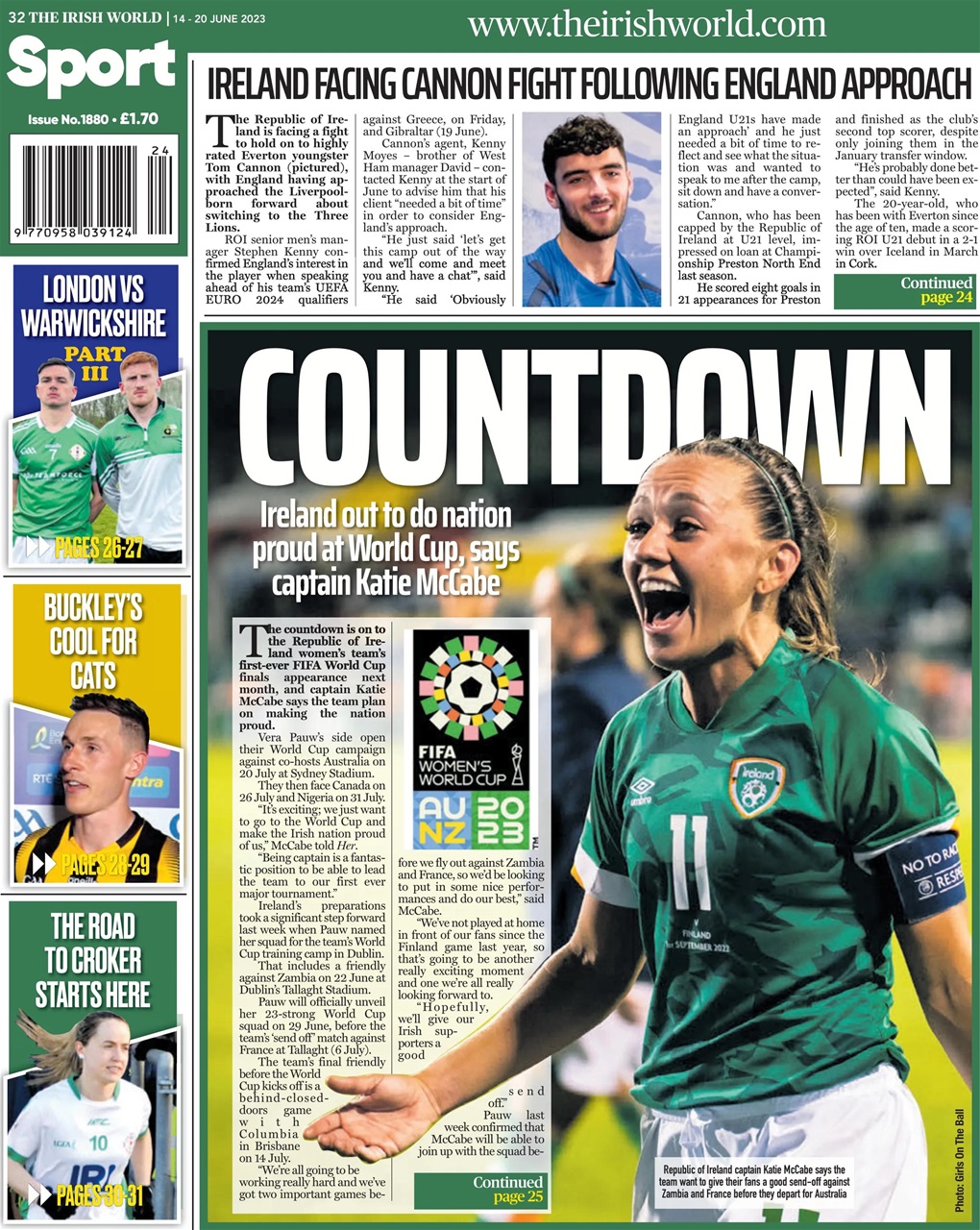 Irish World Preview Pages