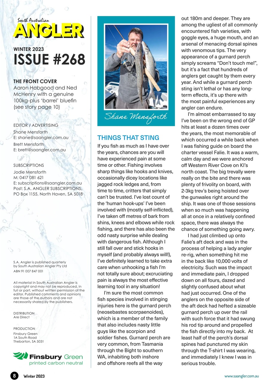 South Australian Angler Preview Pages