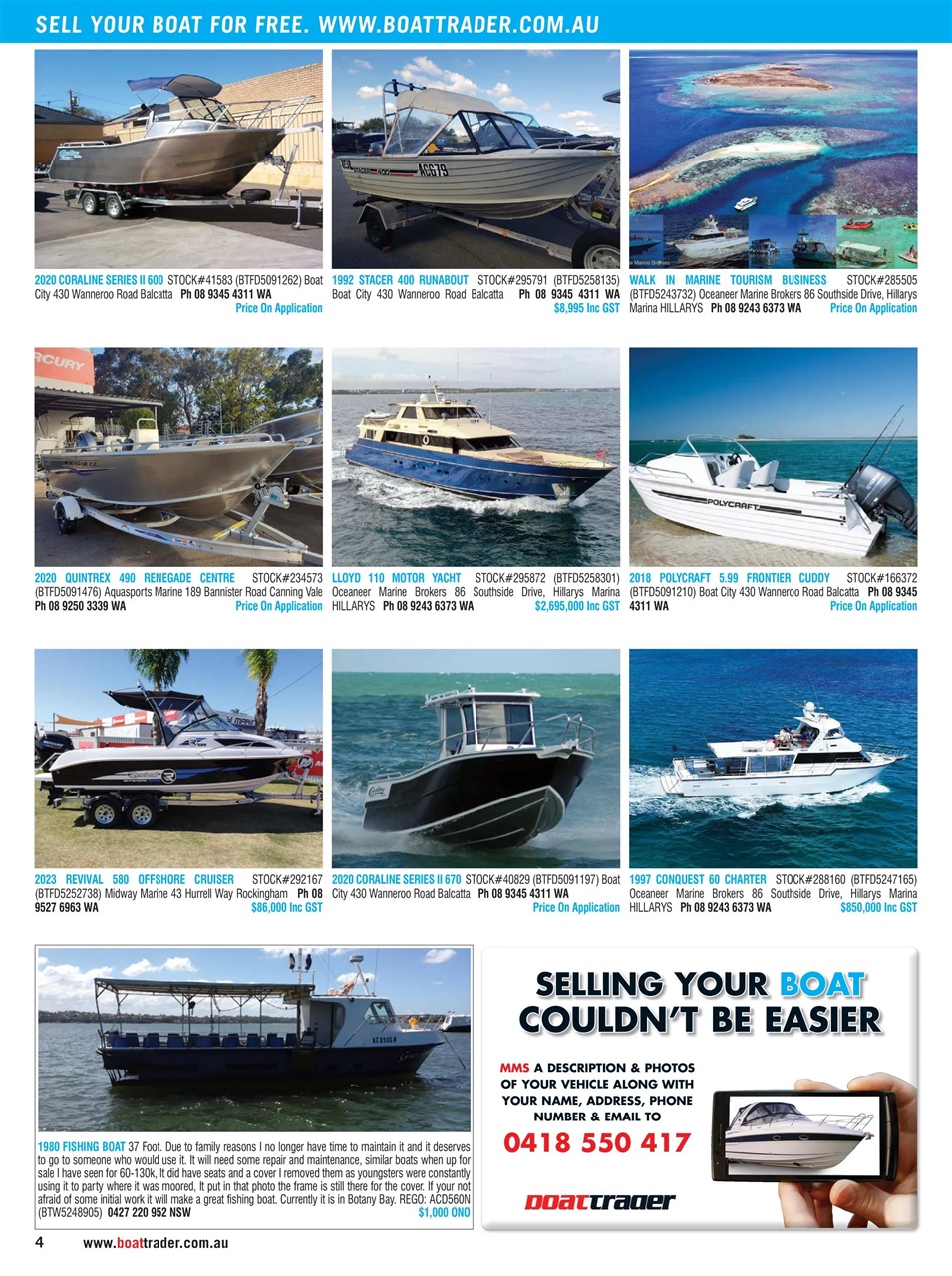 Boat Trader Australia Preview Pages