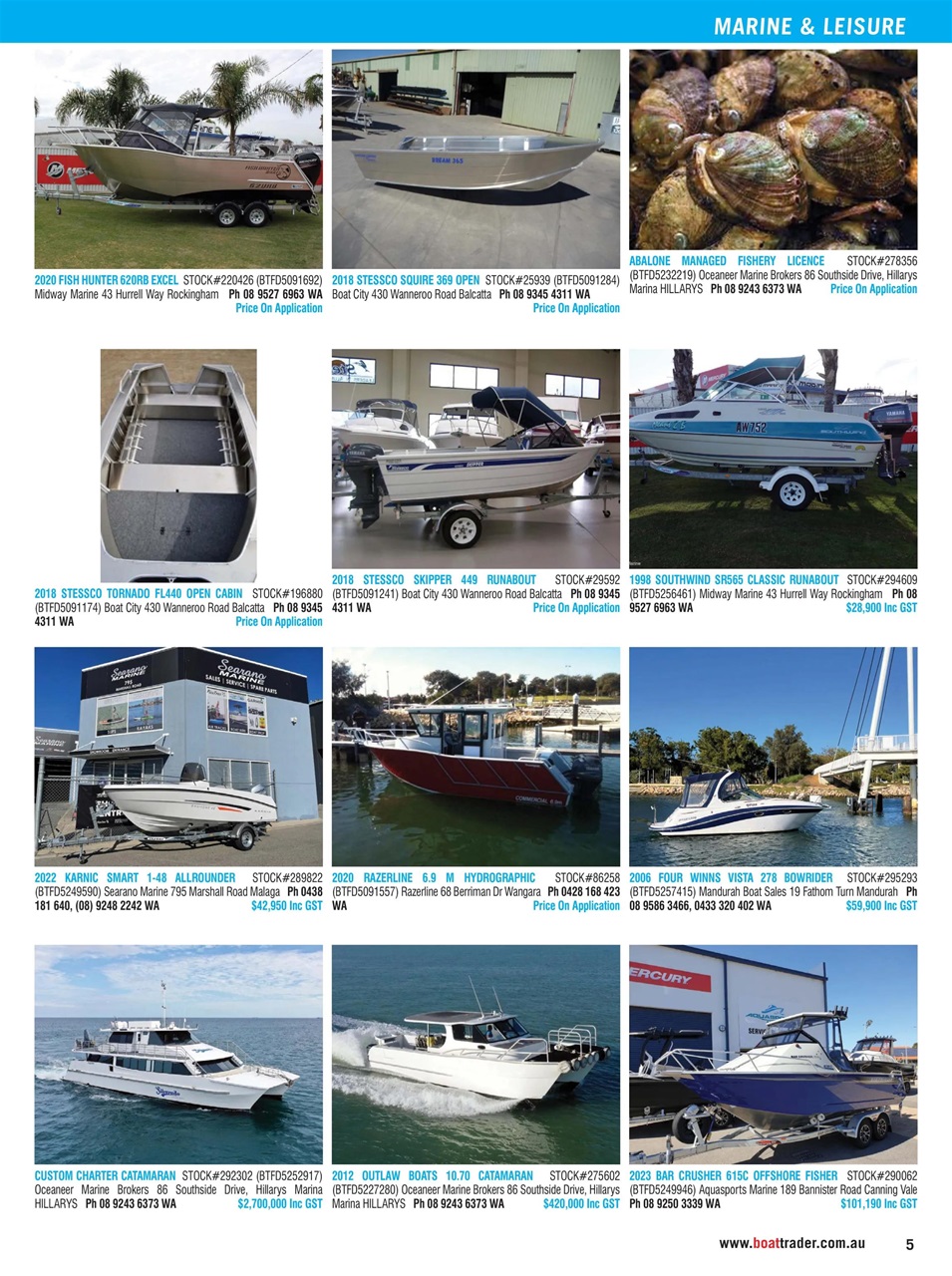 Boat Trader Australia Preview Pages