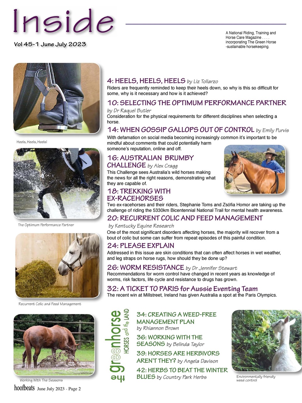 Hoofbeats Preview Pages