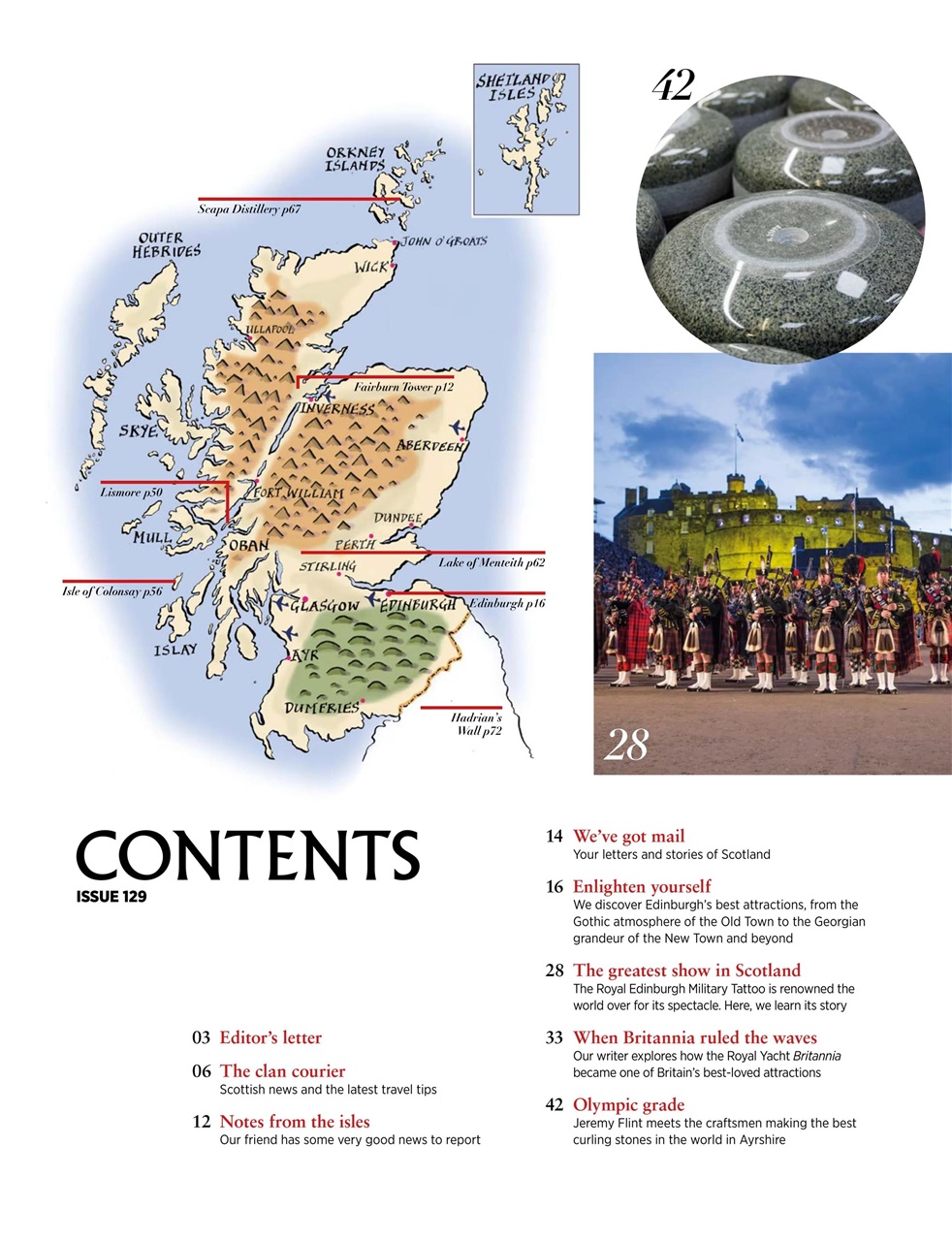 Scotland Magazine Preview Pages
