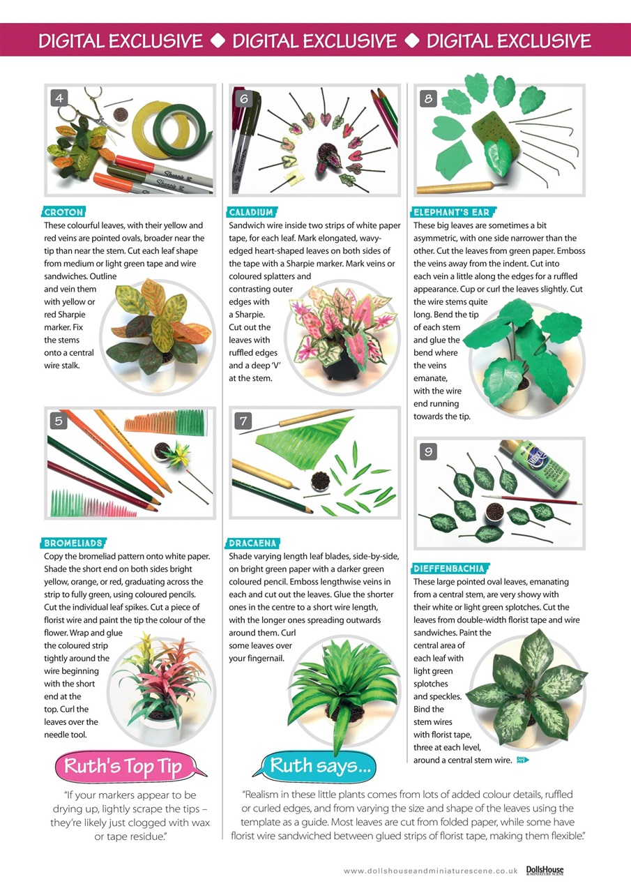 Dolls House and Miniature Scene Preview Pages