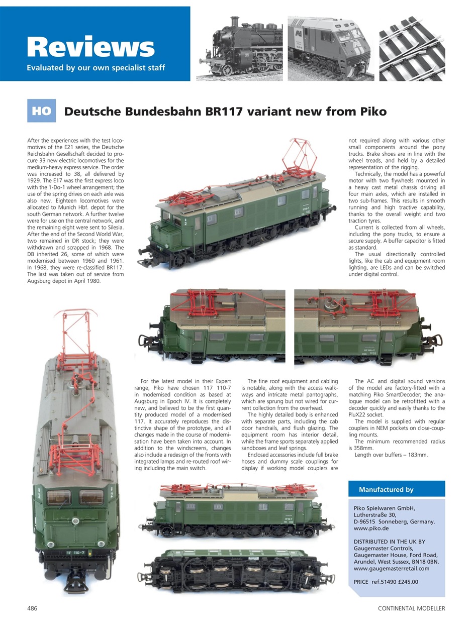 Continental Modeller Preview Pages