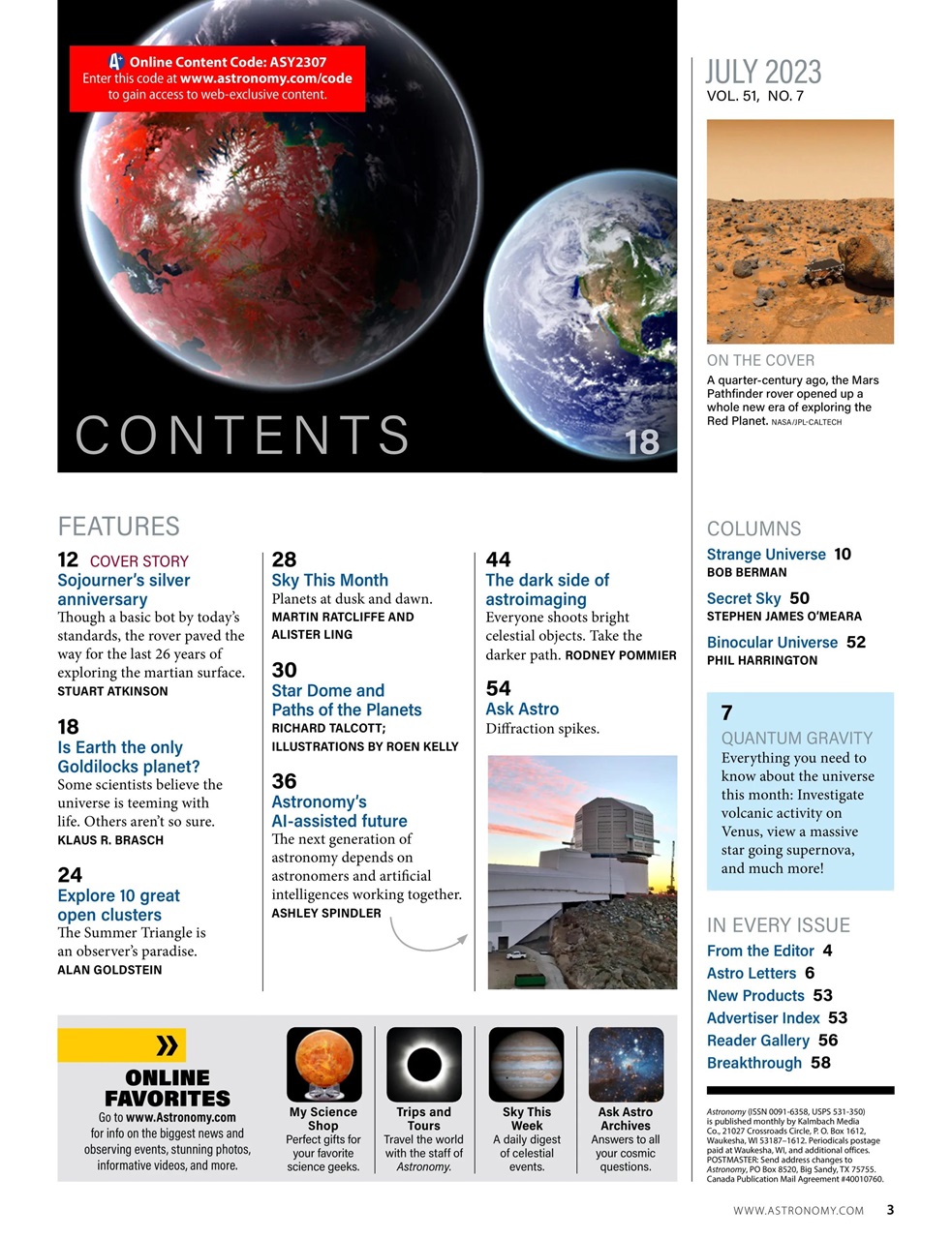 Astronomy Preview Pages