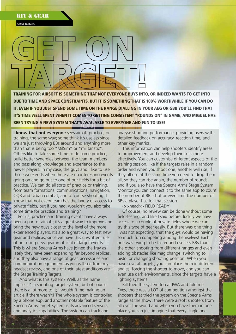 Airsoft Action Preview Pages