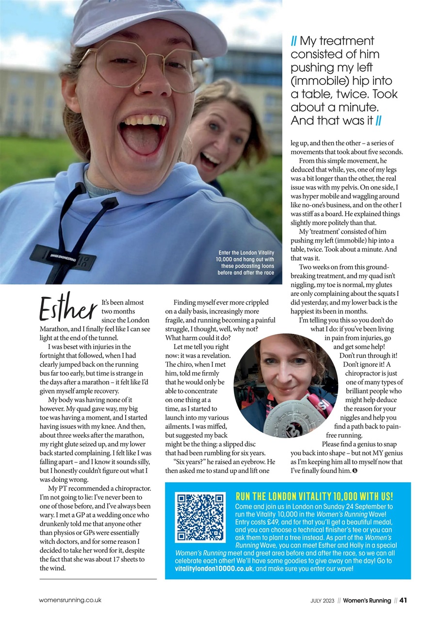 Women’s Running Preview Pages