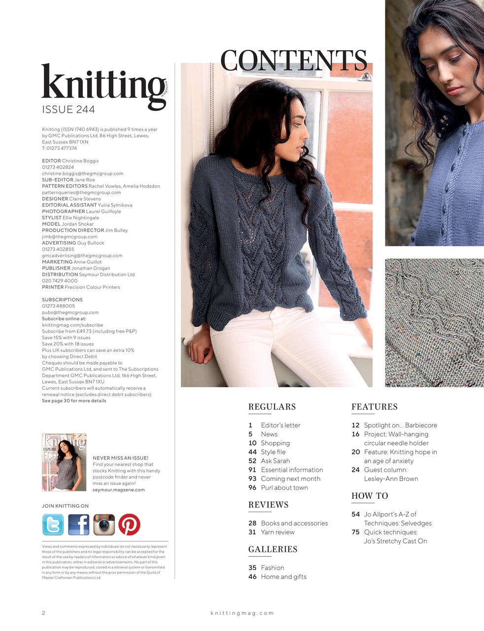 Knitting Preview Pages