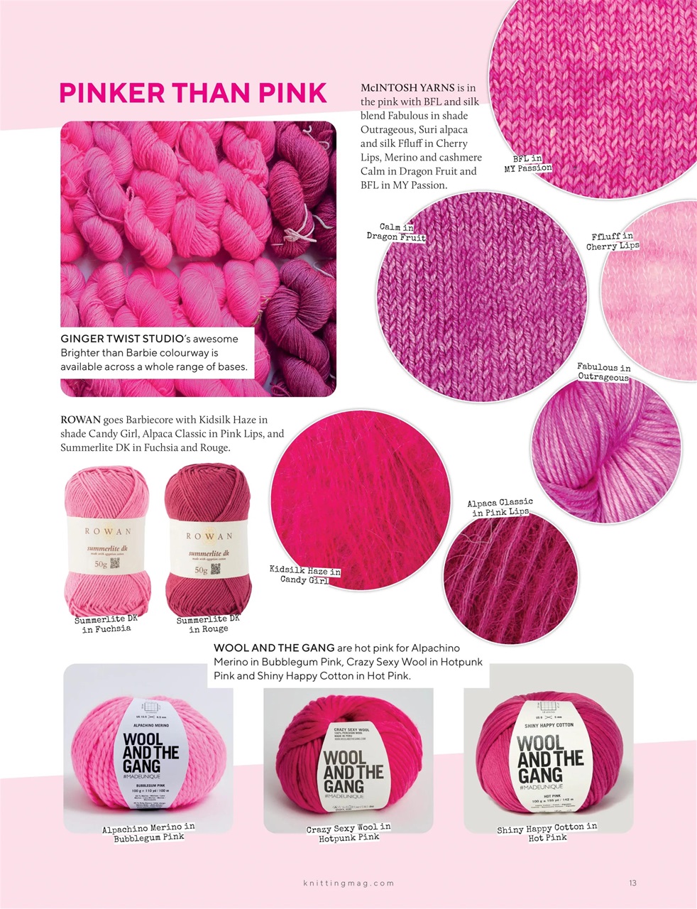 Knitting Preview Pages