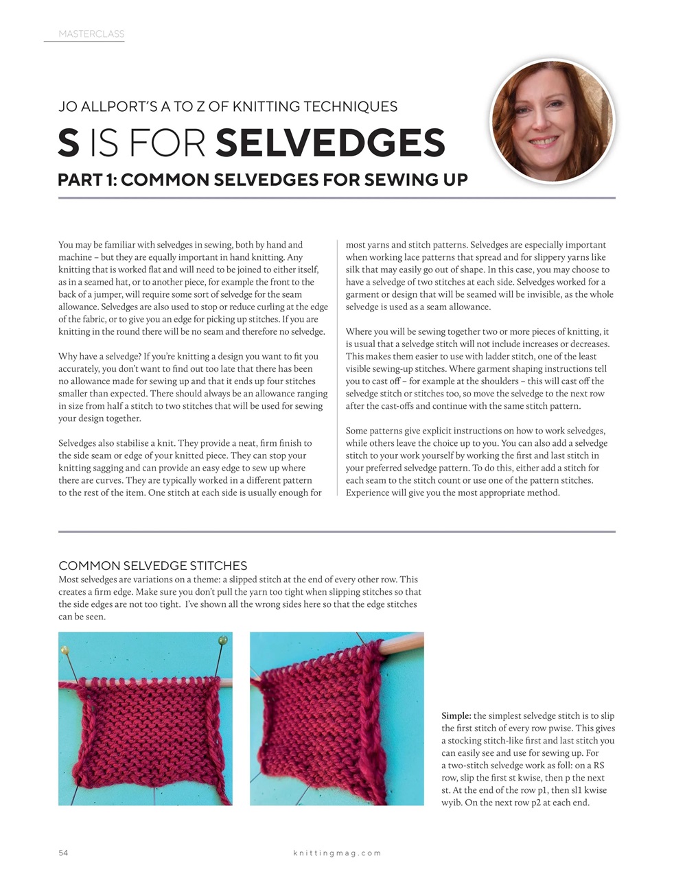 Knitting Preview Pages