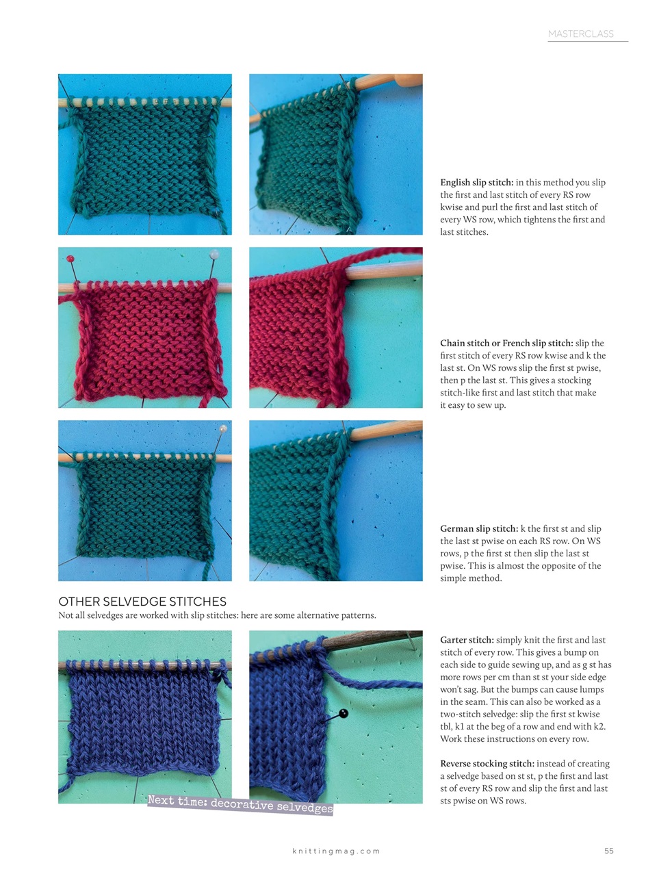 Knitting Preview Pages