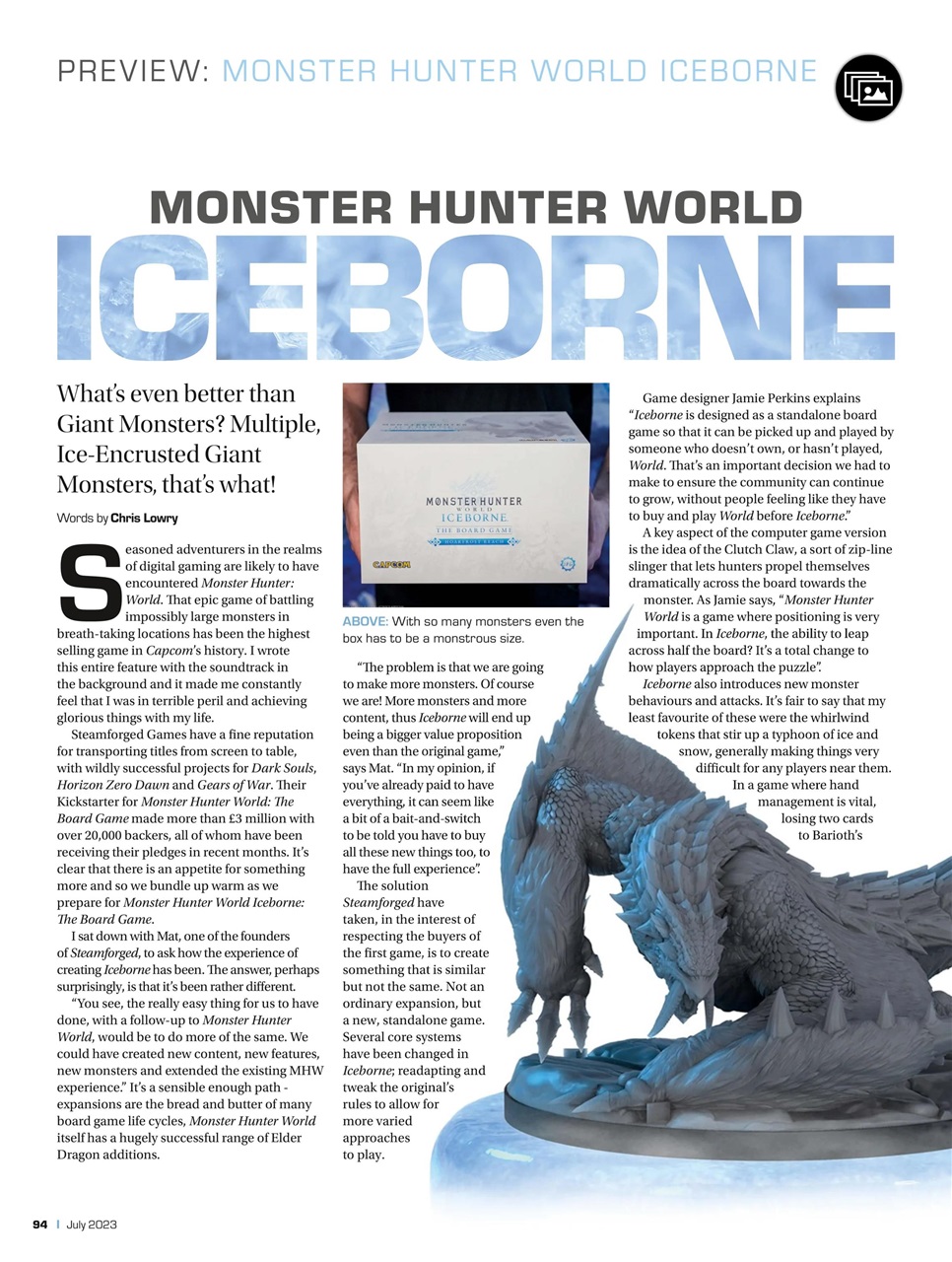 Tabletop Gaming Preview Pages