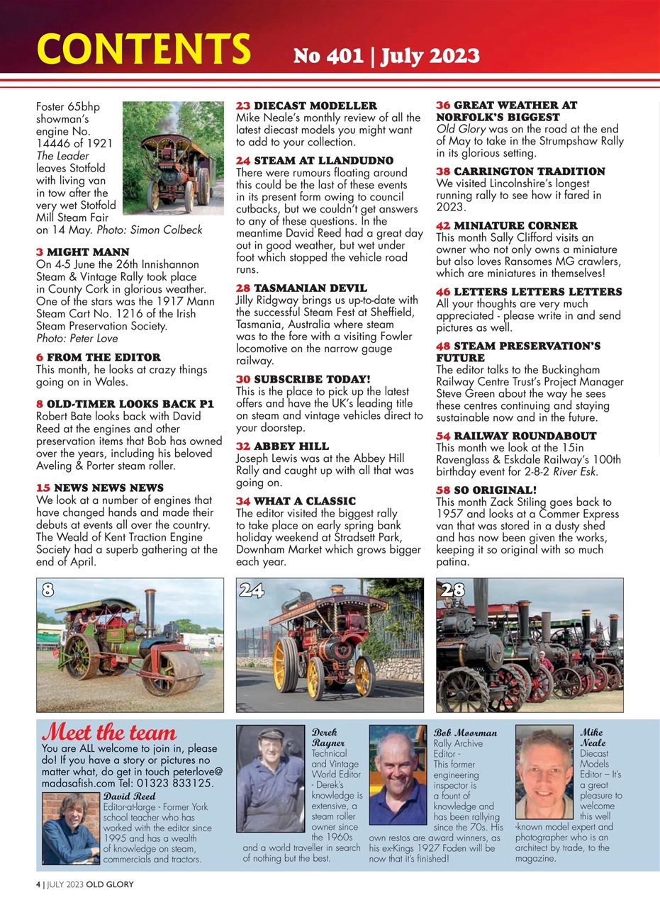 Old Glory Magazine Preview Pages