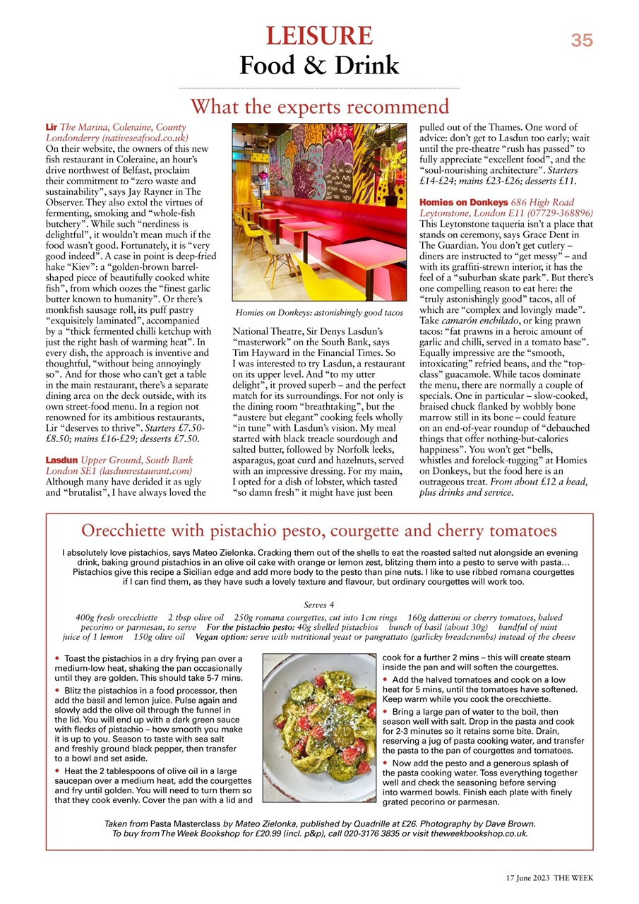 The Week Preview Pages