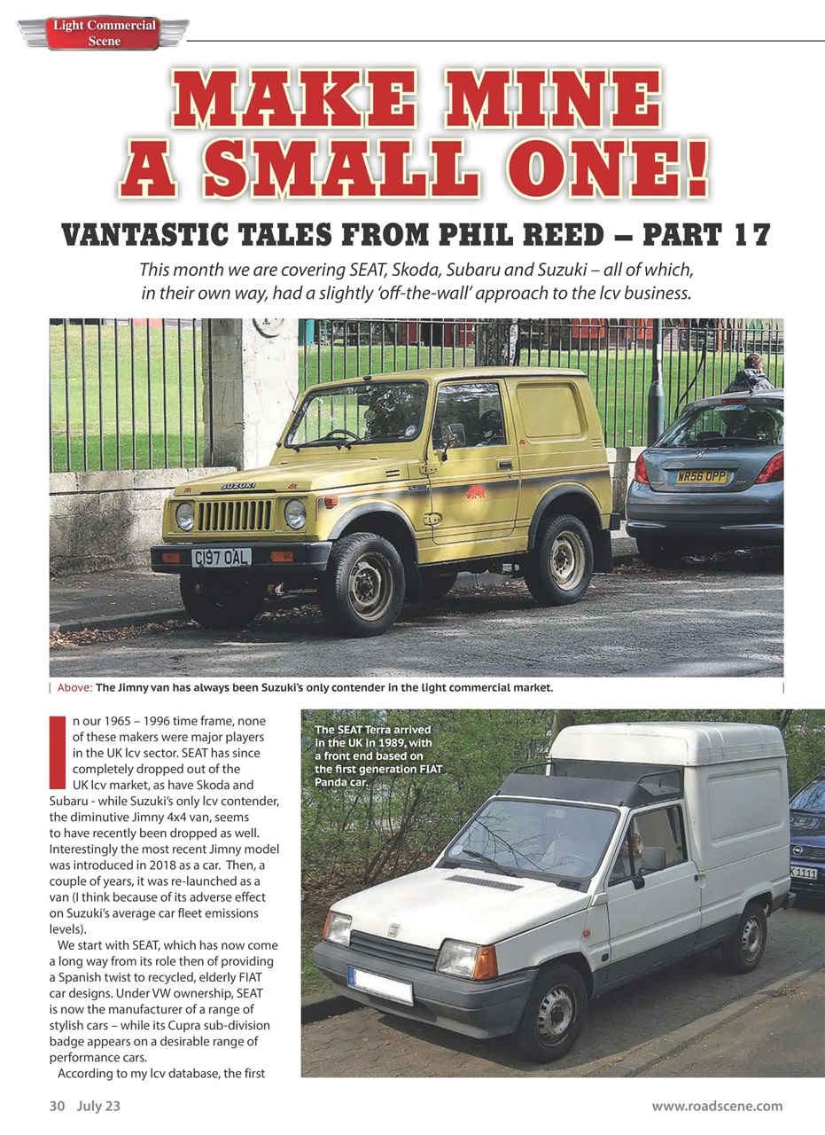 Vintage Roadscene Preview Pages