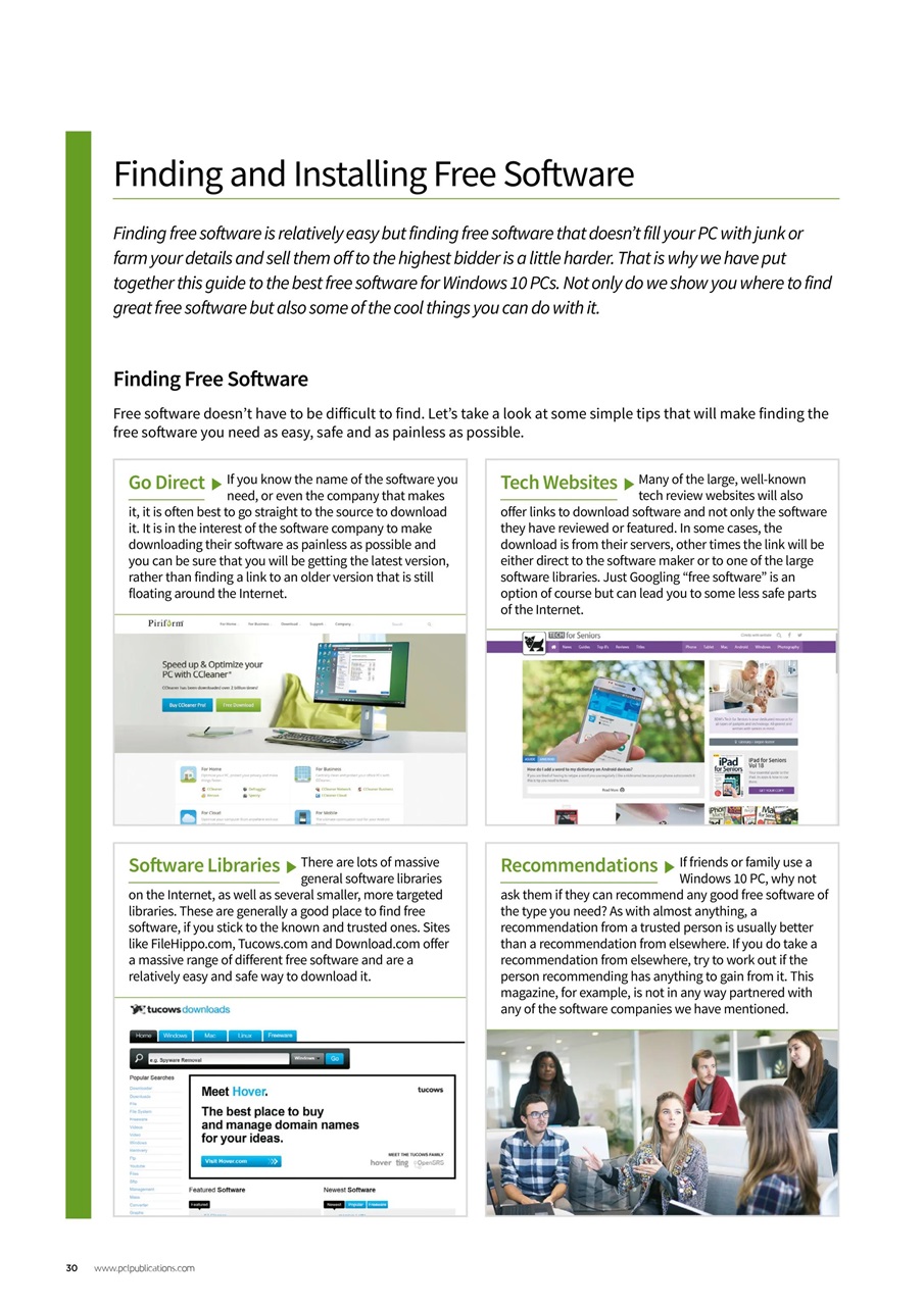 Windows User Preview Pages