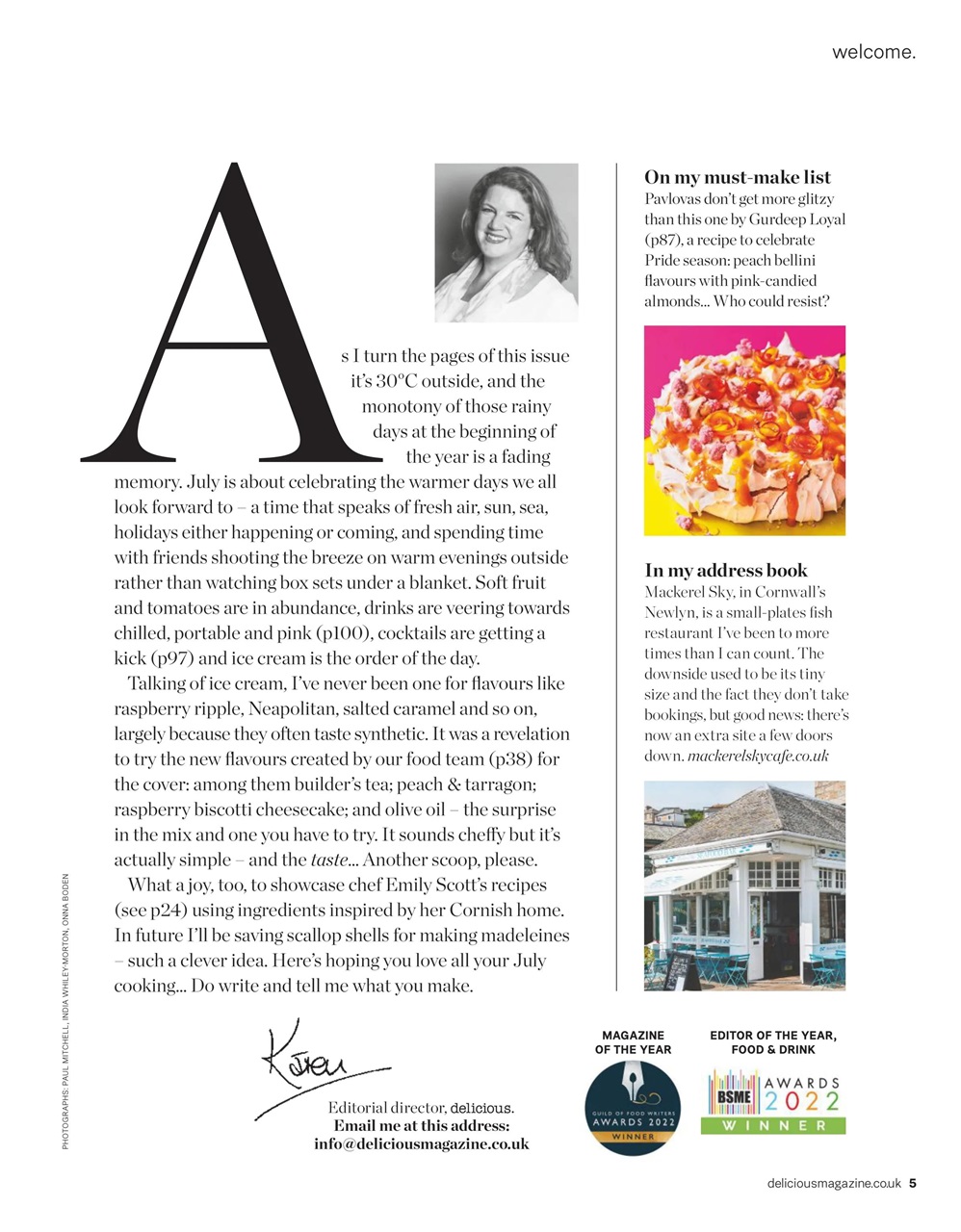 delicious. Magazine Preview Pages