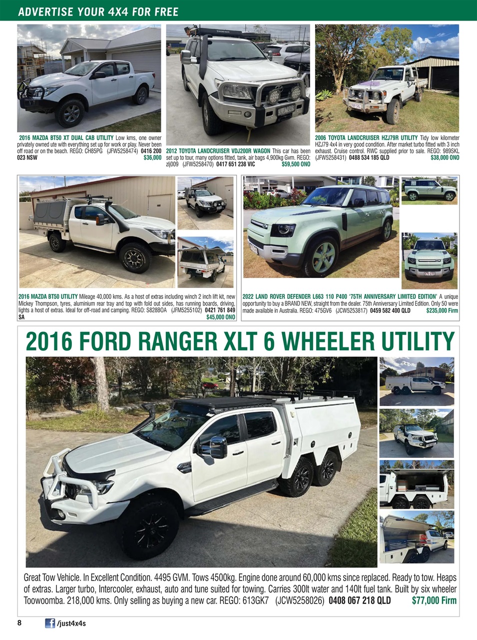 JUST 4X4S Preview Pages