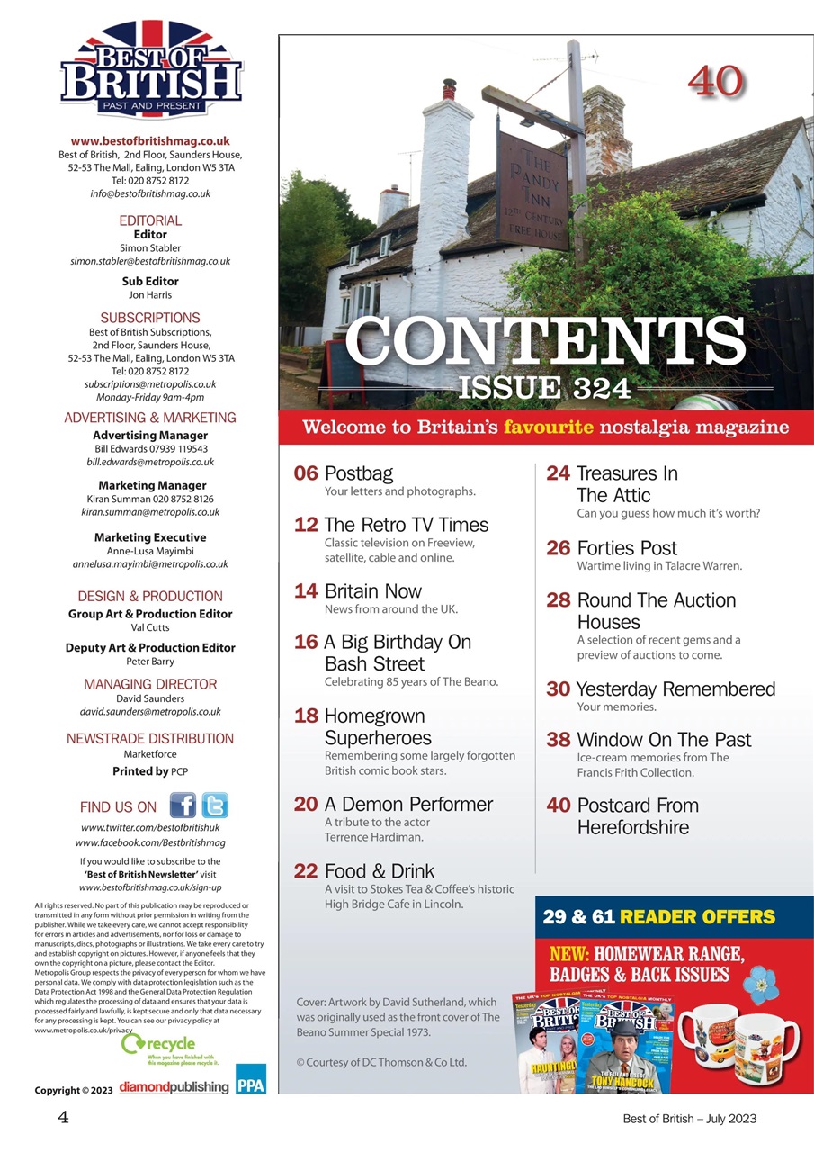 Best of British Preview Pages