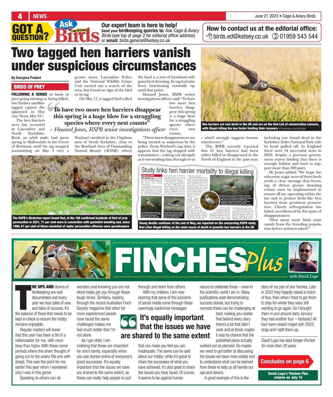 Cage & Aviary Birds Preview Pages