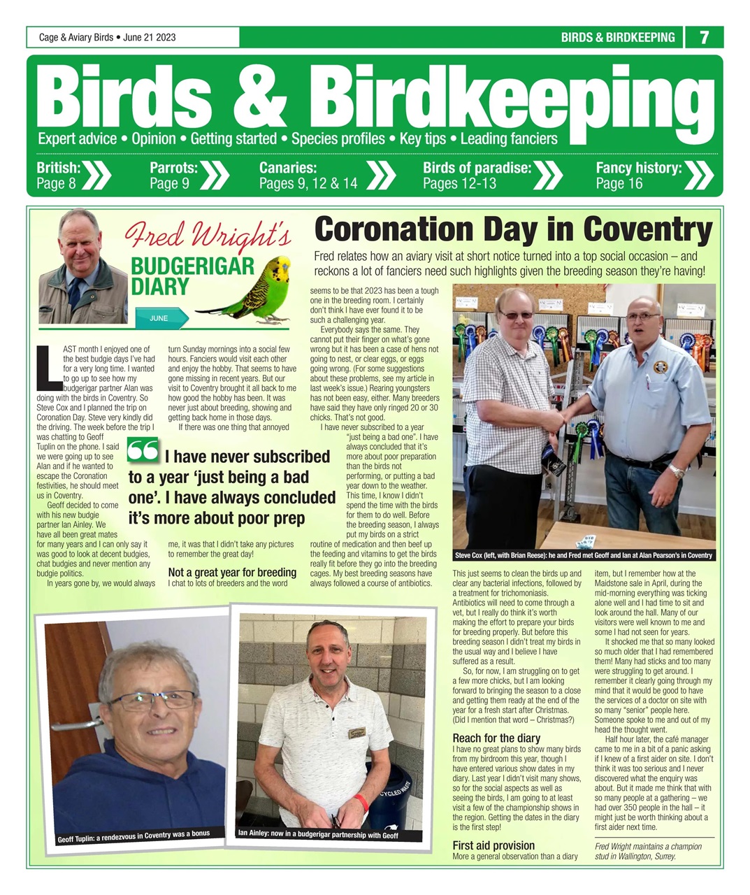 Cage & Aviary Birds Preview Pages