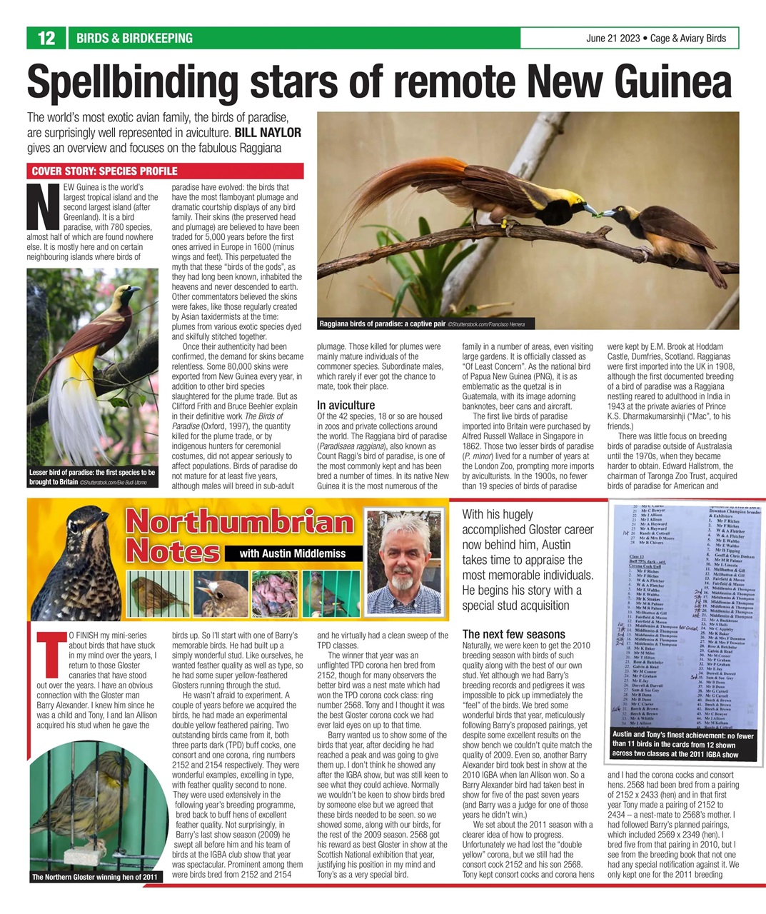 Cage & Aviary Birds Preview Pages