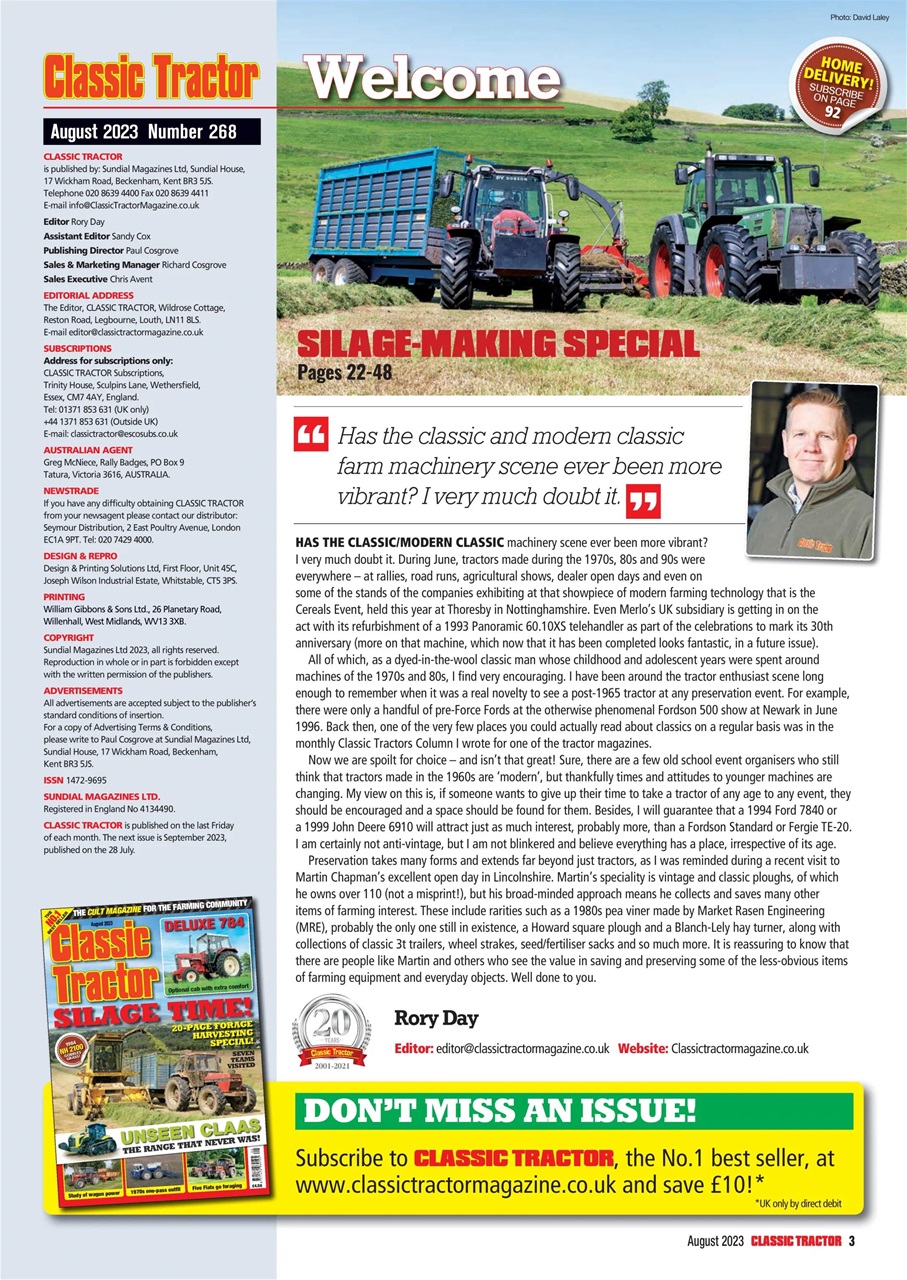 Classic Tractor Preview Pages