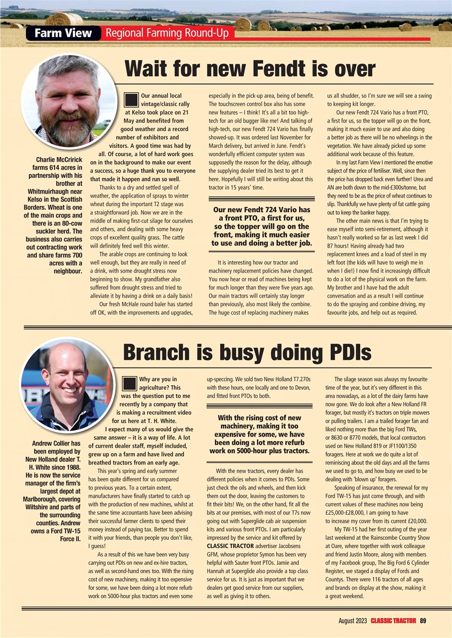 Classic Tractor Preview Pages