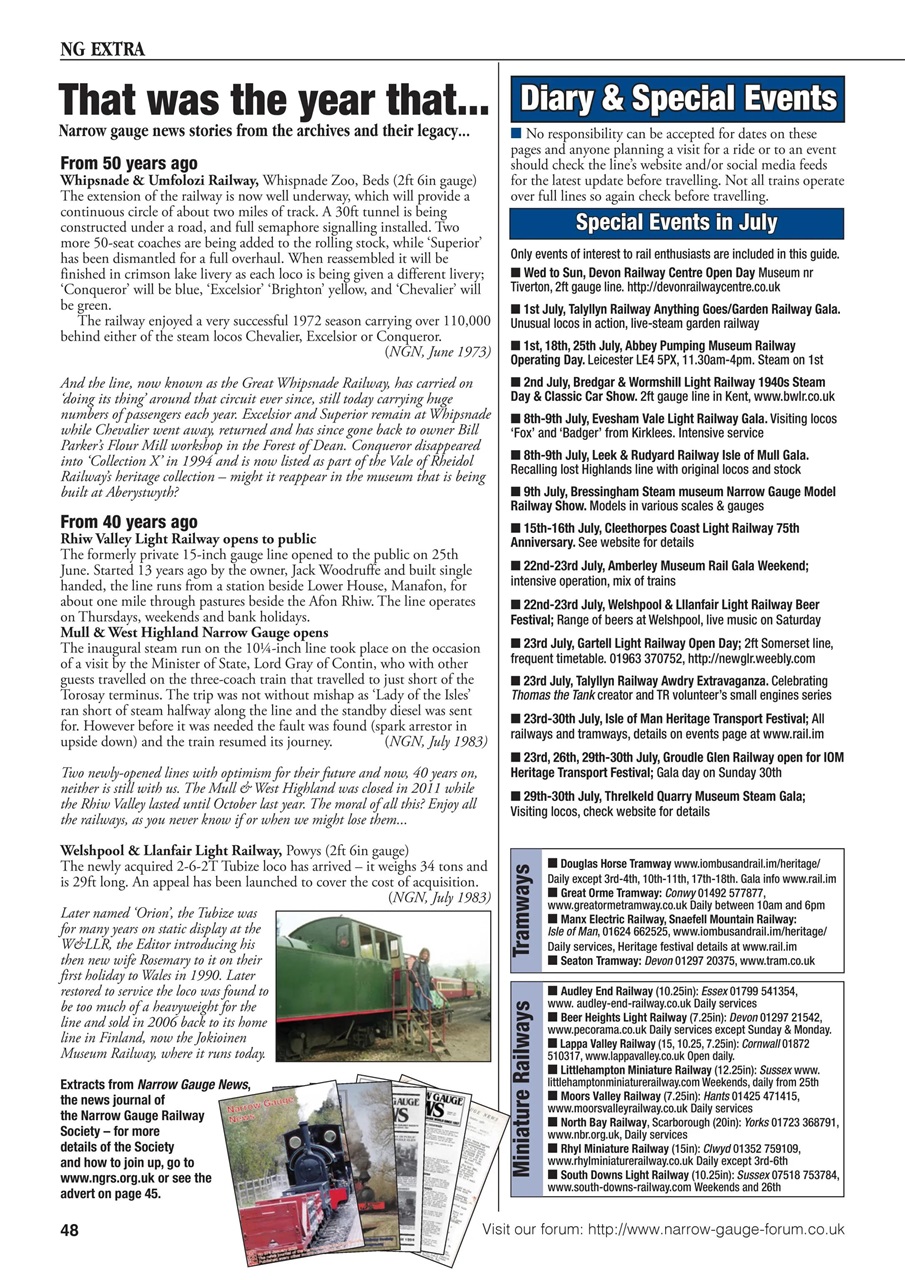 Narrow Gauge World Preview Pages