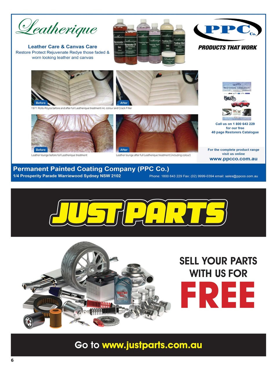 JUST PARTS Preview Pages