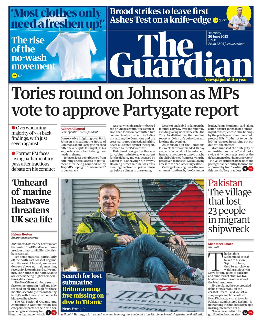 The Guardian Newspaper Preview Pages
