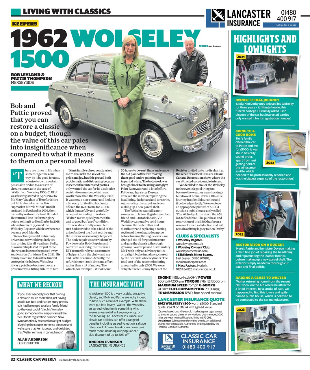 Classic Car Weekly Preview Pages