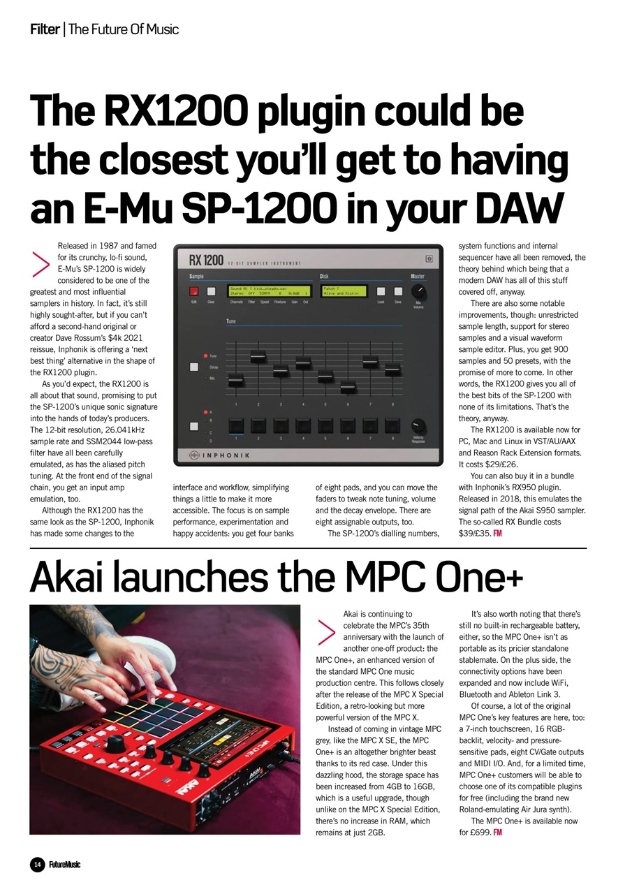 Future Music Preview Pages