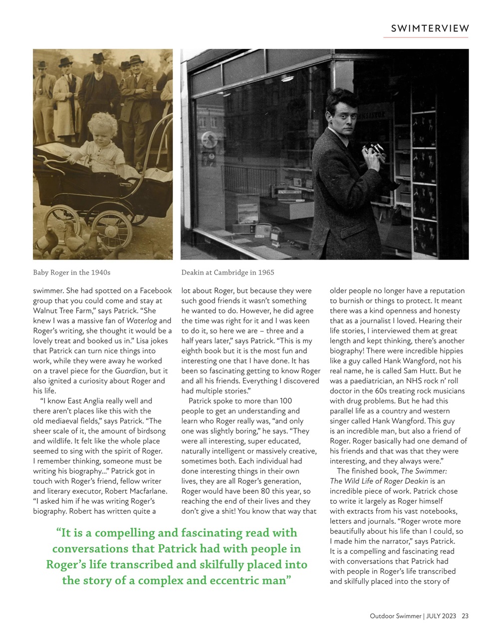 Outdoor Swimmer Preview Pages