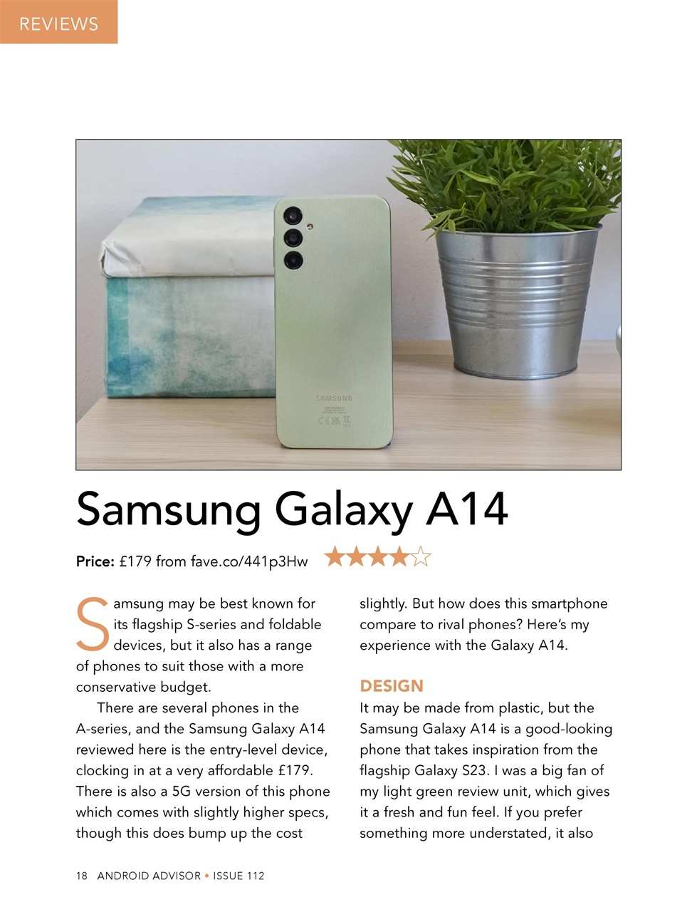 Android Advisor Preview Pages