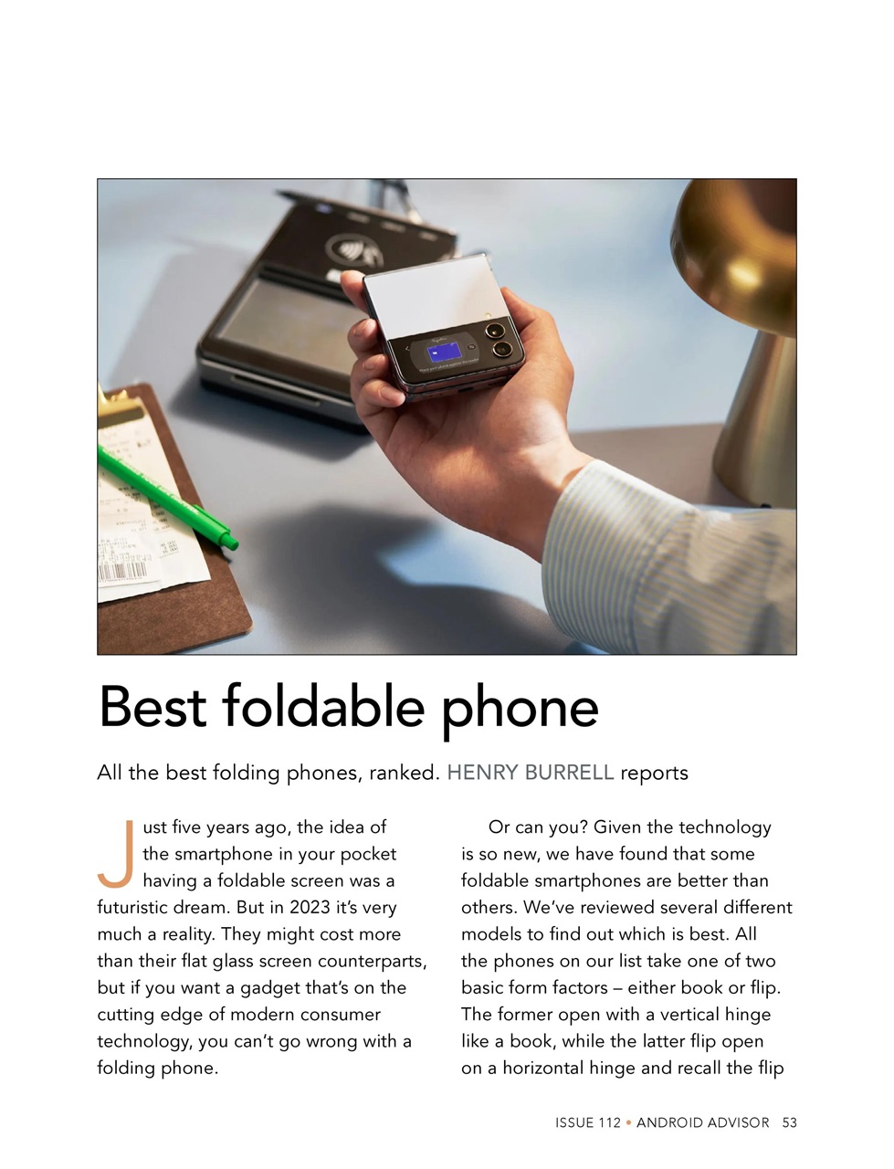 Android Advisor Preview Pages
